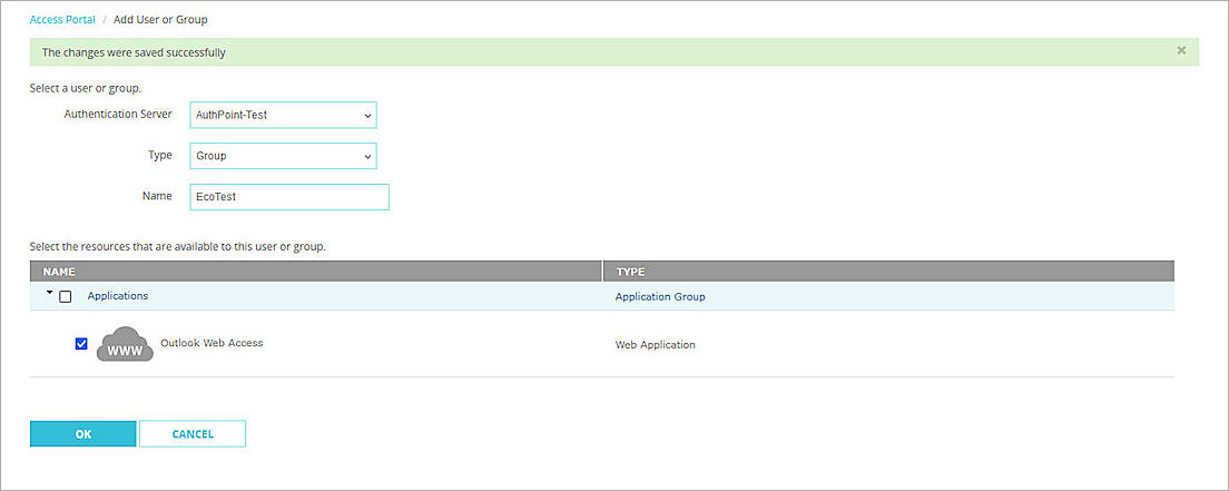 Screen shot of the Authentication Servers settings 003